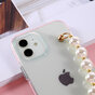 Coque en TPU Pearls pour iPhone 12 et iPhone 12 Pro - transparente