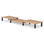 Support de moniteur en bois 3 pi&egrave;ces et support pour ordinateur portable pour le bureau