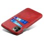 &Eacute;tui en similicuir Duo Cardslot Wallet pour iPhone 12 et iPhone 12 Pro - rouge