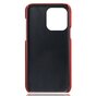 &Eacute;tui en similicuir Duo Cardslot Wallet pour iPhone 12 et iPhone 12 Pro - rouge