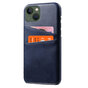 &Eacute;tui en similicuir Duo Cardslot Wallet pour iPhone 12 mini - bleu