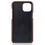 &Eacute;tui en cuir artificiel Duo Cardslot Wallet compatible avec iPhone 14 - marron