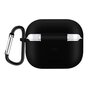 &Eacute;tui en silicone Solid Protection avec crochet compatible avec AirPods 3 - noir
