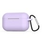 &Eacute;tui en silicone de protection antichoc avec crochet compatible avec AirPods Pro 1 &amp; 2 - violet