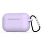 Coque en silicone Shockproof Protection avec crochet pour AirPods Pro 1 &amp; 2 - violet