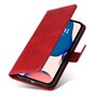 &Eacute;tui Bookcase en similicuir pour iPhone 14 Pro - rouge