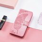 &Eacute;tui en cuir artificiel Vlinder Wallet compatible avec iPhone 14 Pro - rose