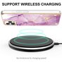 Coque TPU Marble Stone compatible avec iPhone 14 Pro - violet