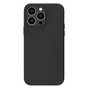 Coque en TPU noir mat compatible avec iPhone 14 Pro - noir