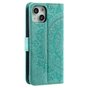 &Eacute;tui portefeuille en TPU Mandala compatible avec iPhone 14 Plus - vert