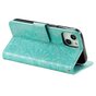 &Eacute;tui portefeuille en TPU Mandala compatible avec iPhone 14 Plus - vert