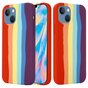 Coque en silicone Rainbow Pride pour iPhone 14 Plus - pastel