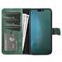 &Eacute;tui portefeuille en cuir artificiel compatible avec iPhone 14 Plus - vert