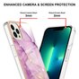 Coque TPU Marble Stone compatible avec iPhone 14 Pro Max - violet