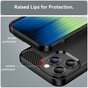 Coque en TPU Carbon Armor pour iPhone 14 Pro Max - noire