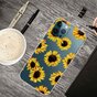 Coque TPU Tournesol avec tournesols compatible avec iPhone 14 Pro Max - transparente et jaune
