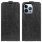 &Eacute;tui en cuir artificiel Flipcase vertical compatible avec iPhone 14 Pro Max - noir