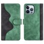 &Eacute;tui portefeuille en cuir artificiel compatible avec iPhone 14 Pro Max - vert