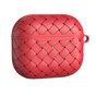 Coque en TPU Woven Protection avec oeillet pour AirPods 3 - rouge