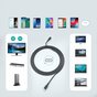 Choetech 100W C&acirc;ble USB-C 2M PD 4K 10Gbps Charge Rapide Alimentation de Charge Rapide - Noir