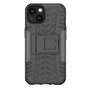 Coque en plastique et TPU anti-d&eacute;rapant Shockproof Kickstand pour iPhone 14 - noir