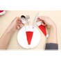 10 Pi&egrave;ces Mini Chapeau de P&egrave;re No&euml;l D&eacute;coration pour Couverts ou Pic - Rouge et Blanc