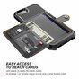 Just in Case &Eacute;tui hybride avec porte-carte magn&eacute;tique compatible avec iPhone 6 6s 7 8 SE 2020 et SE 2022 - noir