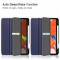 &Eacute;tui Just in Case Trifold avec &eacute;tui pour stylo compatible avec iPad Pro 12,9 pouces 2020 - bleu