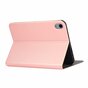 Just in Case Housse en cuir PU compatible avec iPad mini 6 (2021) et iPad mini 7 (2024) - rose