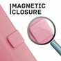 &Eacute;tui portefeuille Just in Case compatible avec iPhone 12 Pro Max - rose