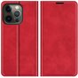 Just in Case Wallet Case &Eacute;tui magn&eacute;tique compatible avec iPhone 13 Pro - rouge