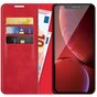Just in Case Wallet Case &Eacute;tui magn&eacute;tique compatible avec iPhone 13 Pro - rouge