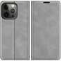 Just in Case Wallet Case &Eacute;tui magn&eacute;tique compatible avec iPhone 13 Pro Max - gris