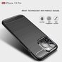 Just in Case Coque en TPU robuste compatible avec iPhone 13 Pro - noir