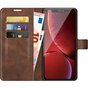 Just in Case TPU Wallet Case &Eacute;tui magn&eacute;tique compatible avec iPhone 13 Pro - marron