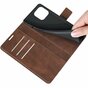 Just in Case TPU Wallet Case &Eacute;tui magn&eacute;tique compatible avec iPhone 13 Pro - marron