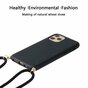 Just in Case Coque en TPU Souple avec Cordon compatible avec iPhone 13 Pro Max - Noir