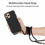 Just in Case Coque en TPU Souple avec Cordon compatible avec iPhone 13 Pro Max - Noir
