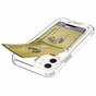 Coque porte-cartes en TPU souple Just in Case pour iPhone 12 et iPhone 12 Pro - transparente