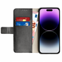 &Eacute;tui portefeuille Just in Case compatible avec iPhone 14 Pro - noir