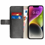 &Eacute;tui portefeuille Just in Case compatible avec iPhone 14 Plus - noir