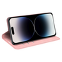 Just in Case Wallet Case &Eacute;tui magn&eacute;tique compatible avec iPhone 14 Pro - rose