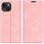 Just in Case Wallet Case &Eacute;tui magn&eacute;tique compatible avec iPhone 14 Plus - rose