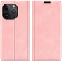 Just in Case Wallet Case &Eacute;tui magn&eacute;tique compatible avec iPhone 14 Pro Max - rose
