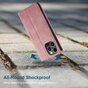 Caseme Retro Wallet Case compatible avec iPhone 14 Pro - rose