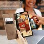 Caseme Retro Wallet Case compatible avec iPhone 14 Plus - marron