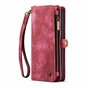 Caseme Vintage &Eacute;tui portefeuille compatible avec iPhone 14 Plus - rouge