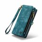 Caseme Vintage &Eacute;tui portefeuille compatible avec iPhone 14 Plus - bleu