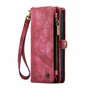 Caseme Vintage &Eacute;tui portefeuille compatible avec iPhone 14 Pro - rouge