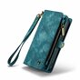 Caseme Vintage &Eacute;tui portefeuille compatible avec iPhone 14 Pro - bleu